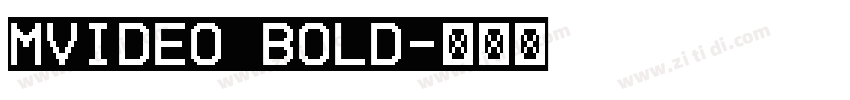 MVideo Bold字体转换